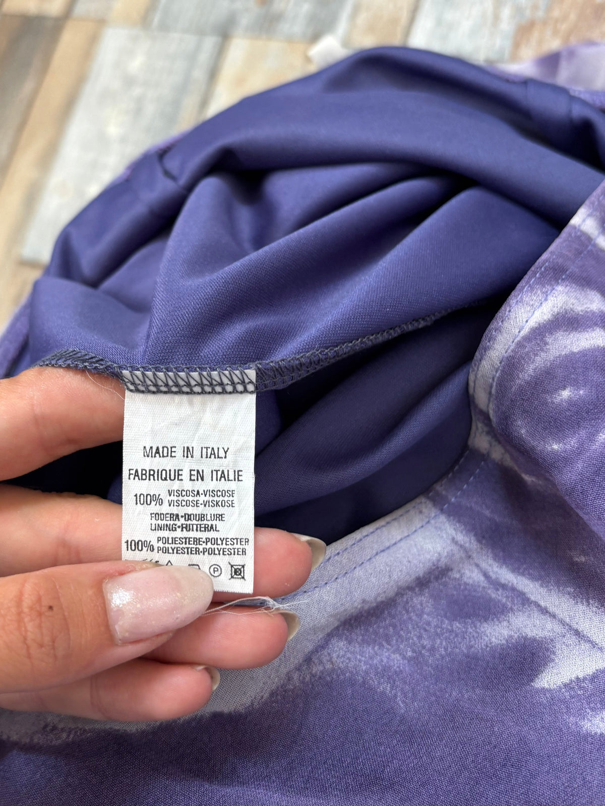 purple maxi skirt floral chiffon size S