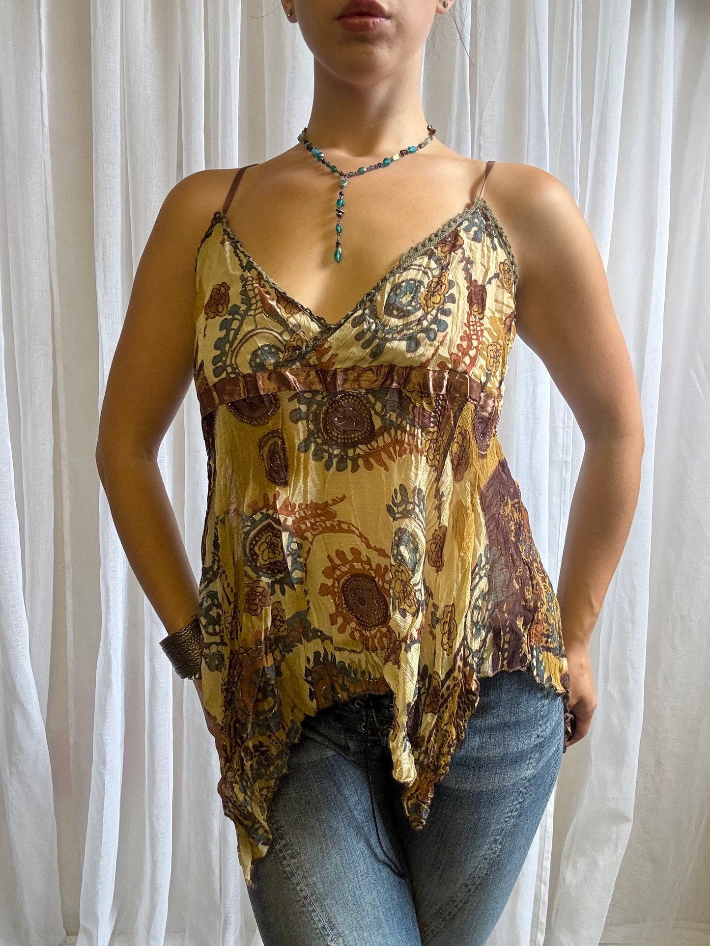 cami top fairy asymmetric hem size S