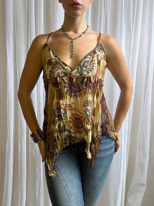 cami top fairy asymmetric hem size S